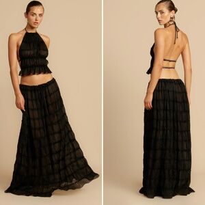 Elegant Black Maxi Skirt